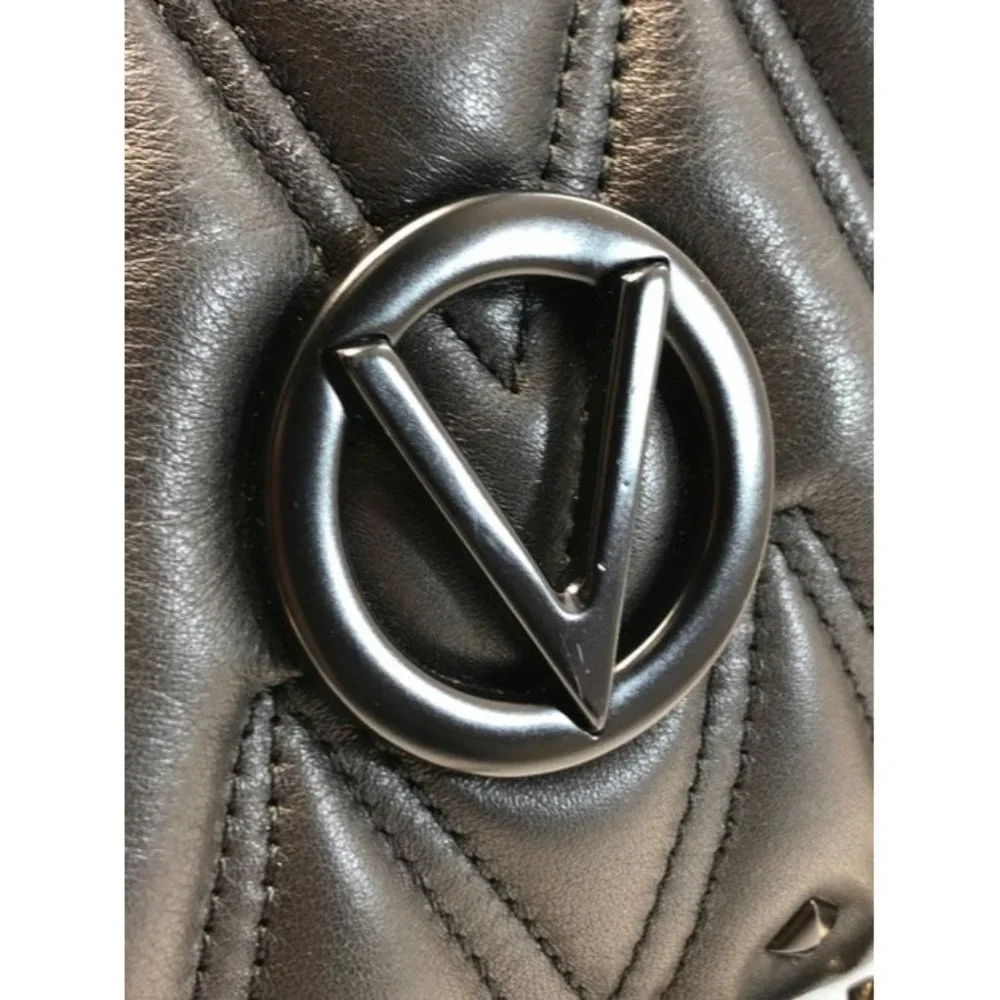 Mario Valentino Crossbody Vanille Black Leather Shoulder Bag - Picture 3 of 11